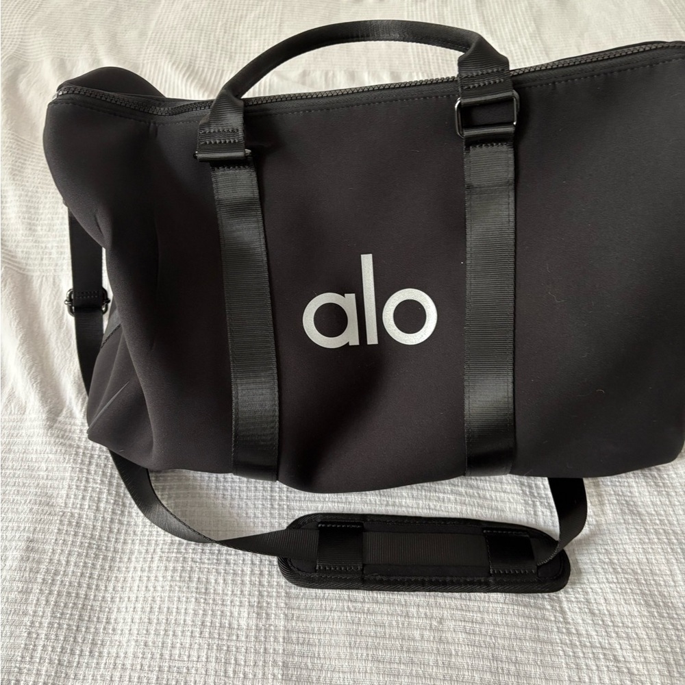 ALO Yoga Black Travel Bag with Adjustable Strap